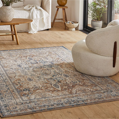 Tapis vintage bleu 120x170 cm - Abby