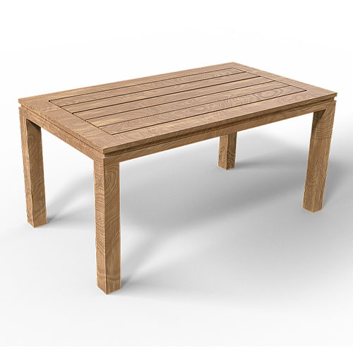 Table à manger de jardin en teck 160cm - Stella