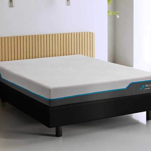 Ensemble matelas mémoire de forme Wellness 180x200 + sommier à lattes – Mousse HR