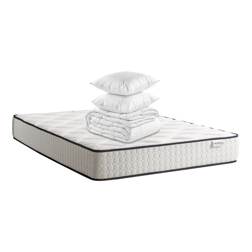 Matelas mémoire de forme 160x200 Top Confort Hbedding - Mousse 28kg/m3, 22 cm d'épaisseur + couette + 2 oreillers