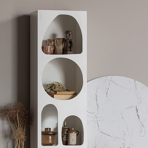 Etagère blanche style wabi-sabi taille Small - Caz