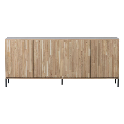 Buffet en chêne naturel 200 cm - Gravure - Woood
