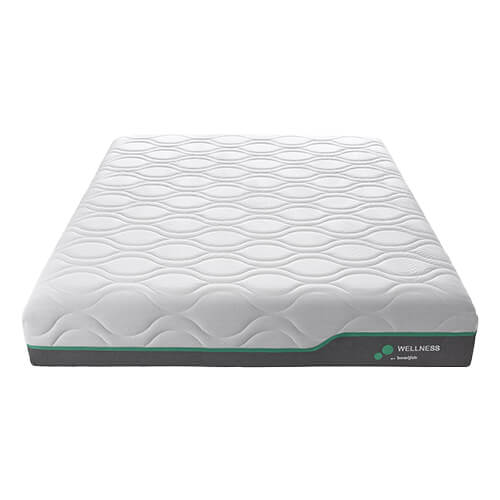 Matelas mémoire de forme 140x190 Wellness Premium Hbedding - Mousse à effet mémoire de forme, latex, 25cm d'épaisseur