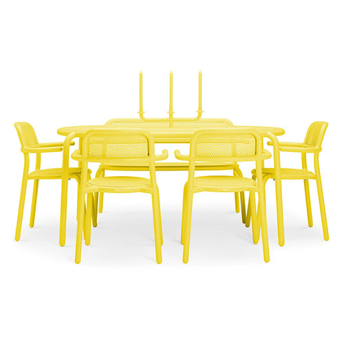 Table en aluminium jaune - Toní Tavolo - Fatboy