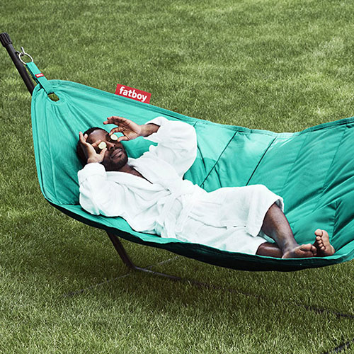 Hamac avec structure et housse turquoise - Headdemock - Fatboy