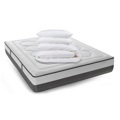 Matelas mémoire de forme + couette + 2 oreillers - Memo Graphene