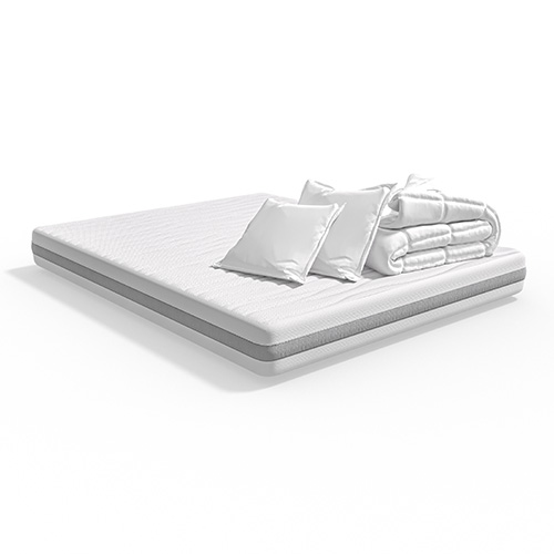 Matelas mousse 140x190 + couette + 2 oreillers - Clean Confort