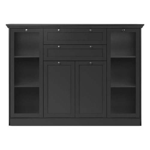 Buffet haut 2 vitres 2 portes - Paola