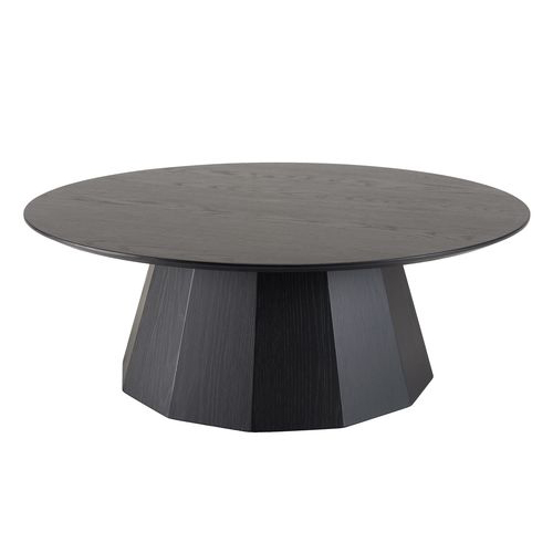 Table basse ronde noire 90x90cm - Daly