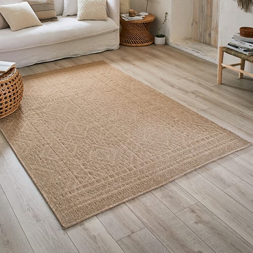 Tapis aspect Jute à motifs 60x90 - Thalia