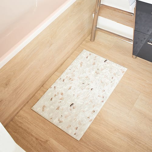 Tapis de cuisine terrazzo Ecru 50x80 - Iva