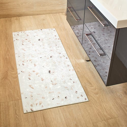 Tapis de cuisine terrazzo Ecru 60x130 - Iva