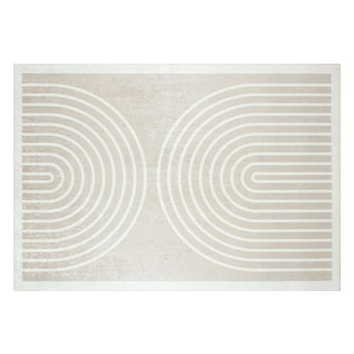 Tapis à motifs impression numérique Beige 160x230 - Hypnose