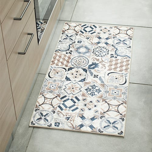 Tapis de cuisine terrazzo Ecru 60x130 - Iva - Homifab