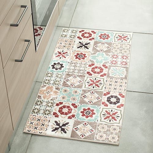 Tapis de cuisine carreaux de ciment multicolore Multi 50x100 - Celaya