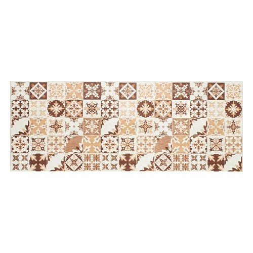 Tapis de cuisine carreaux de ciment Orange 70x180 - Mérida