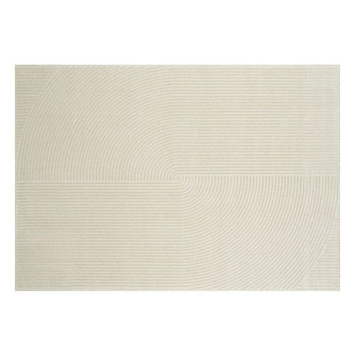 Tapis relief Ecru 160x230 - Elisa