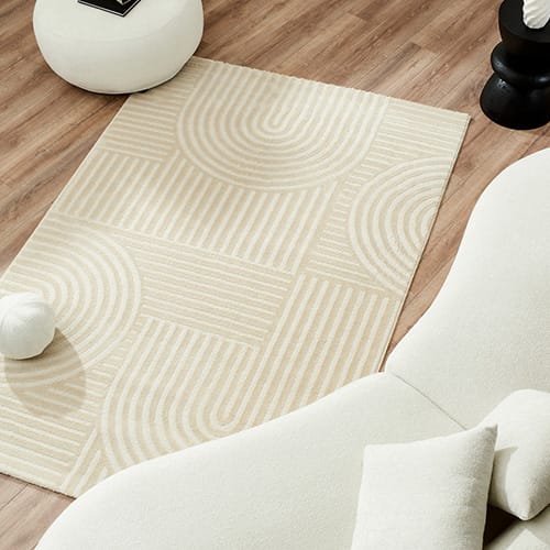 Tapis relief Ecru 200x290 - Dora