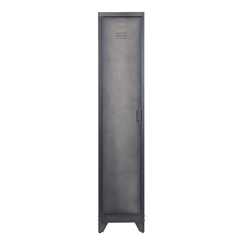 Armoire 1 porte en métal noir - Collection Cas
