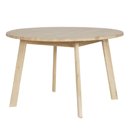Table à manger ronde en chêne, 120cm de diamètre - Collection Disc