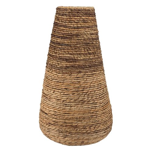 Cache pot grand modèle en tissage d'abaca naturel - Sixtine