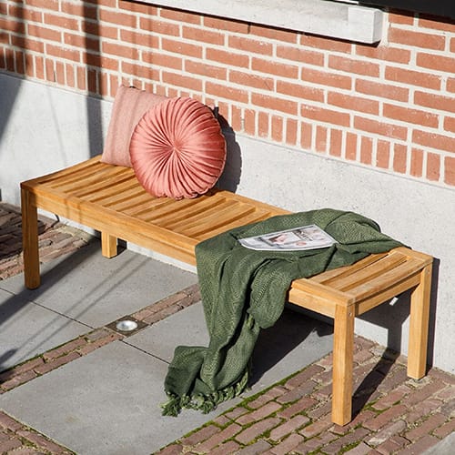 Banc de jardin 3 places en tec k - Comfort