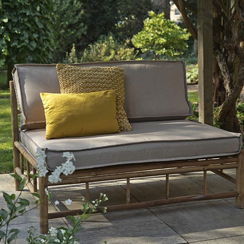 Petite banquette de jardin en bambou - Bamboo