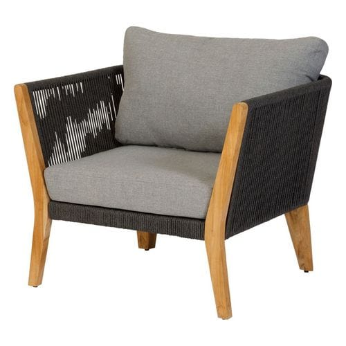 Fauteuil de jardin en teck et cordage - San Remo