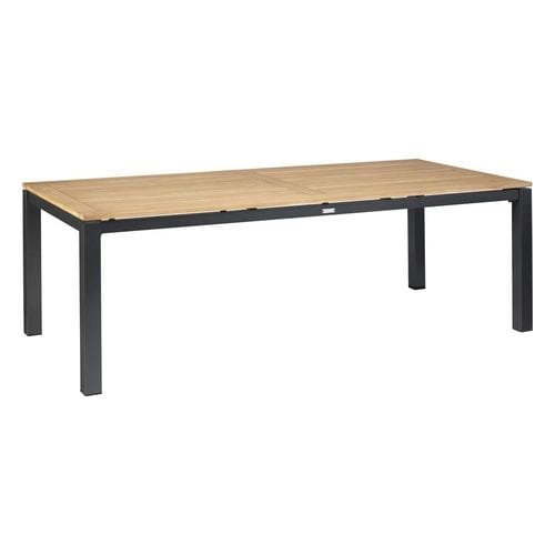 Table de jardin 220cm en teck et piètement en aluminium - Memphis