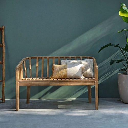 Banc de jardin 123cm en acacia blanchi - Lilly