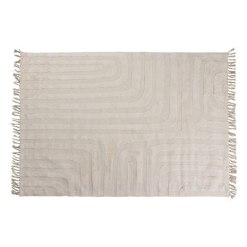 Tapis effet graphique couleur naturel 170x240 - Zita