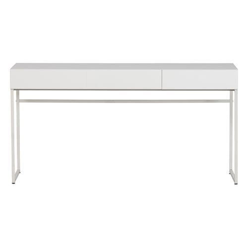 Bureau en pin blanc brouillard - basic