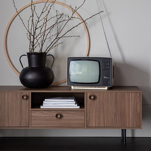 Meuble TV en noyer – Collection Prato