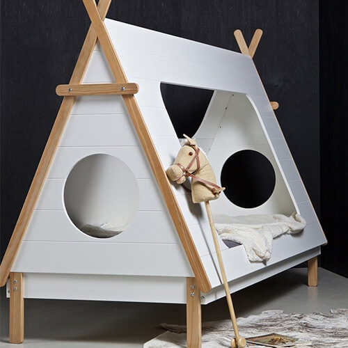 Lit 90x200cm avec sommier – Collection Tipi