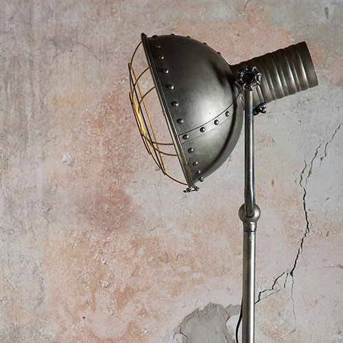 Lampe sur pied en métal gris anthracite - Spotlight