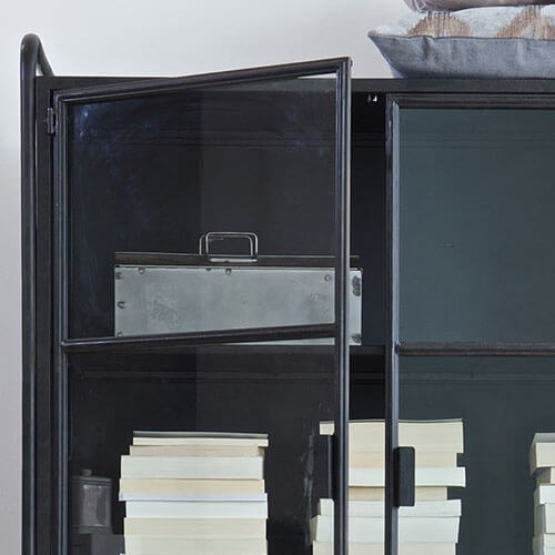 Vitrine en métal noir – Collection Steel Storage