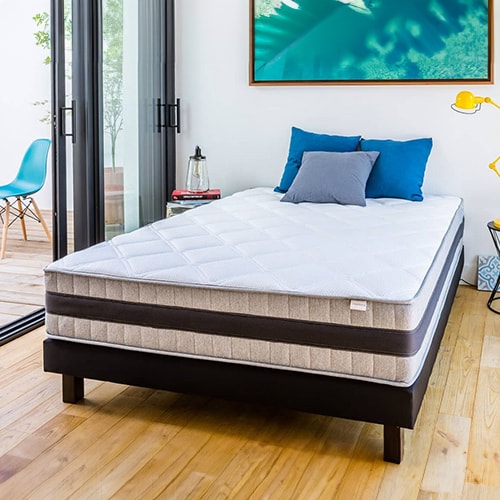 Matelas mémoire de forme 90x190 - Mousse ergonomique haute densité et Visco-élastique - Memo Luxe