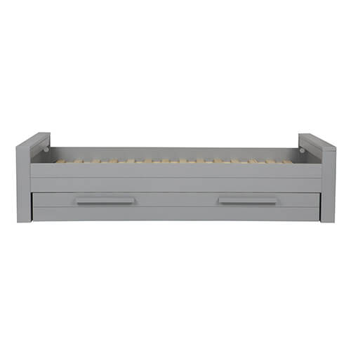 Lit 90 x 200 cm en pin béton gris – Collection Dennis – Woood