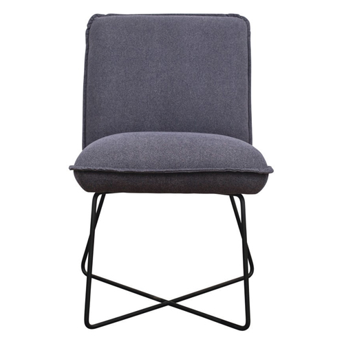 Fauteuil en tissu gris anthracite - Hall