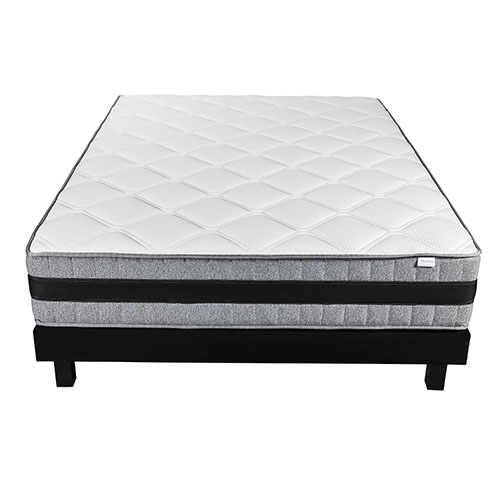 Ensemble Memo Luxe 90x190 – Matelas mémoire de forme 90x190 + sommier tapissier