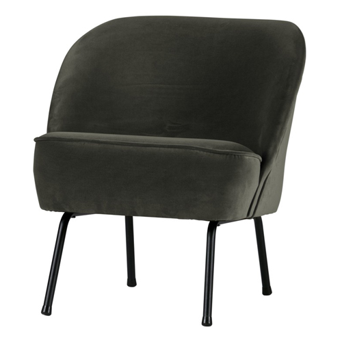 Fauteuil en velours onyx – Collection Vogue