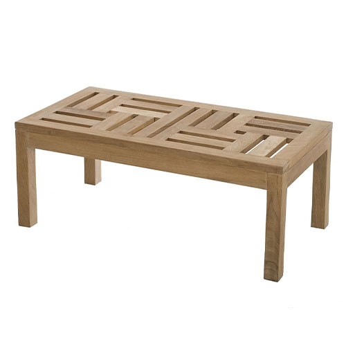 Table basse 100x50cm en teck – Collection Fun