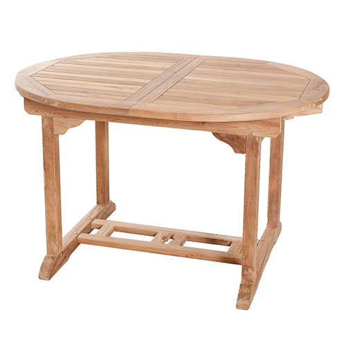 Table ovale extensible en teck 120/180x90cm – Collection Fun