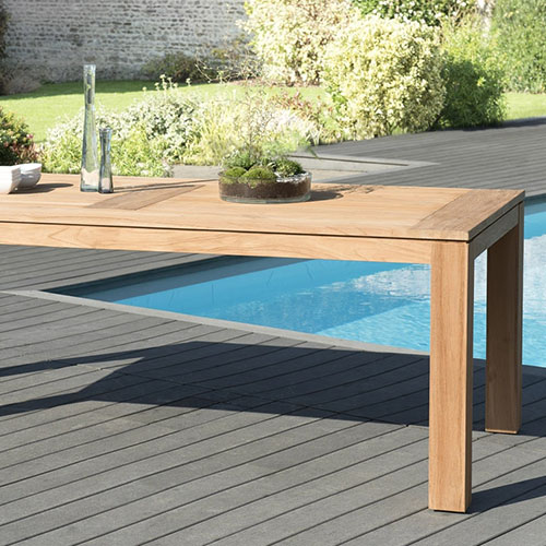 Table à manger Denver en teck 200x100cm – Collection Kim