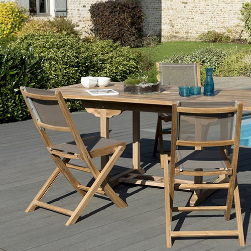 Canapé de jardin modulable en aluminium aspect rotin naturel – Maggie