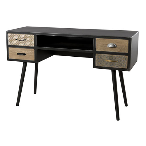 Bureau 4 tiroirs - Collection Leon