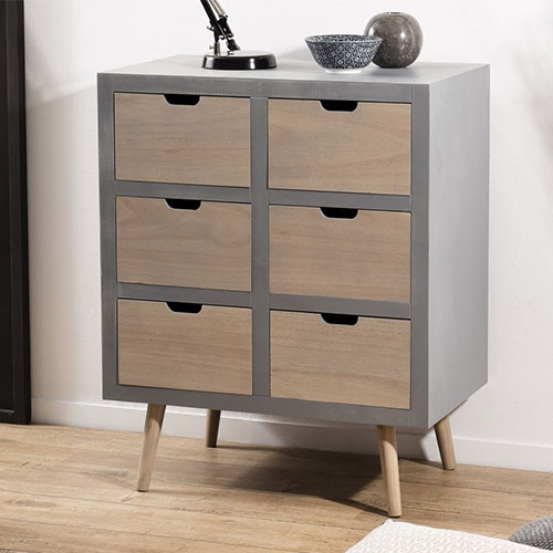 Commode 6 tiroirs - Enzo