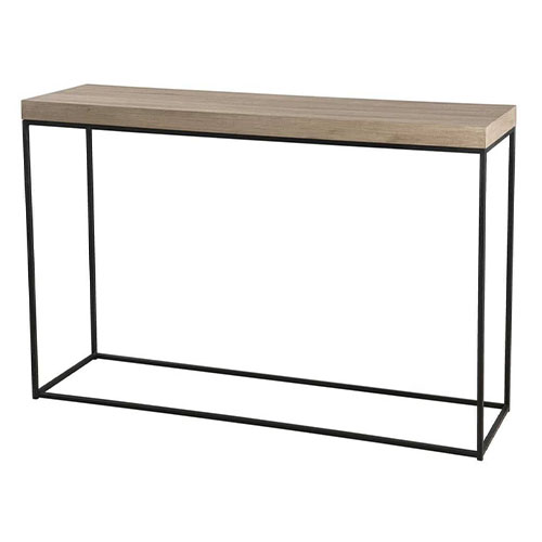 Ørjan - Console rectangle pieds droits métal