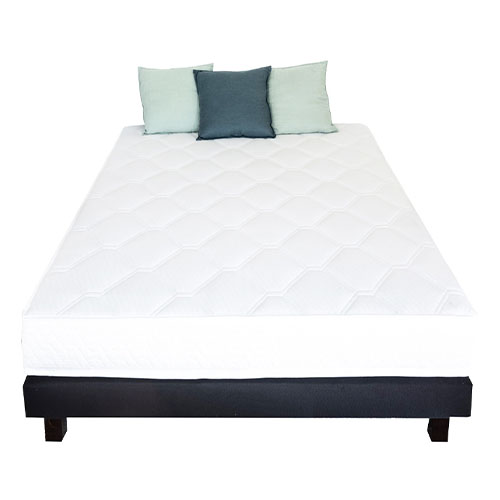 Ensemble matelas ressorts + sommier 160x200 Spring Confort Hbedding - Mousse ergonomique et ressorts ensachés.