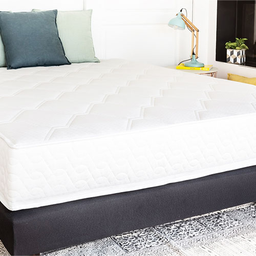 Ensemble matelas ressorts + sommier 160x200 Spring Confort Hbedding - Mousse ergonomique et ressorts ensachés.